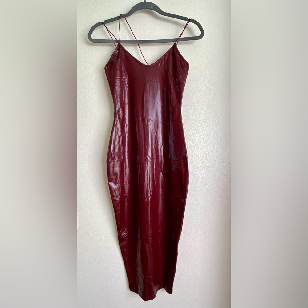 PU leather Bodycon Dress